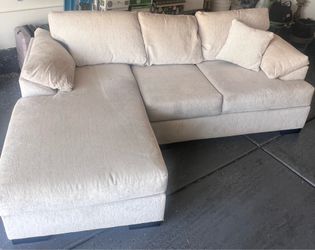Couch with chaise lounge
