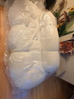 White sofa new