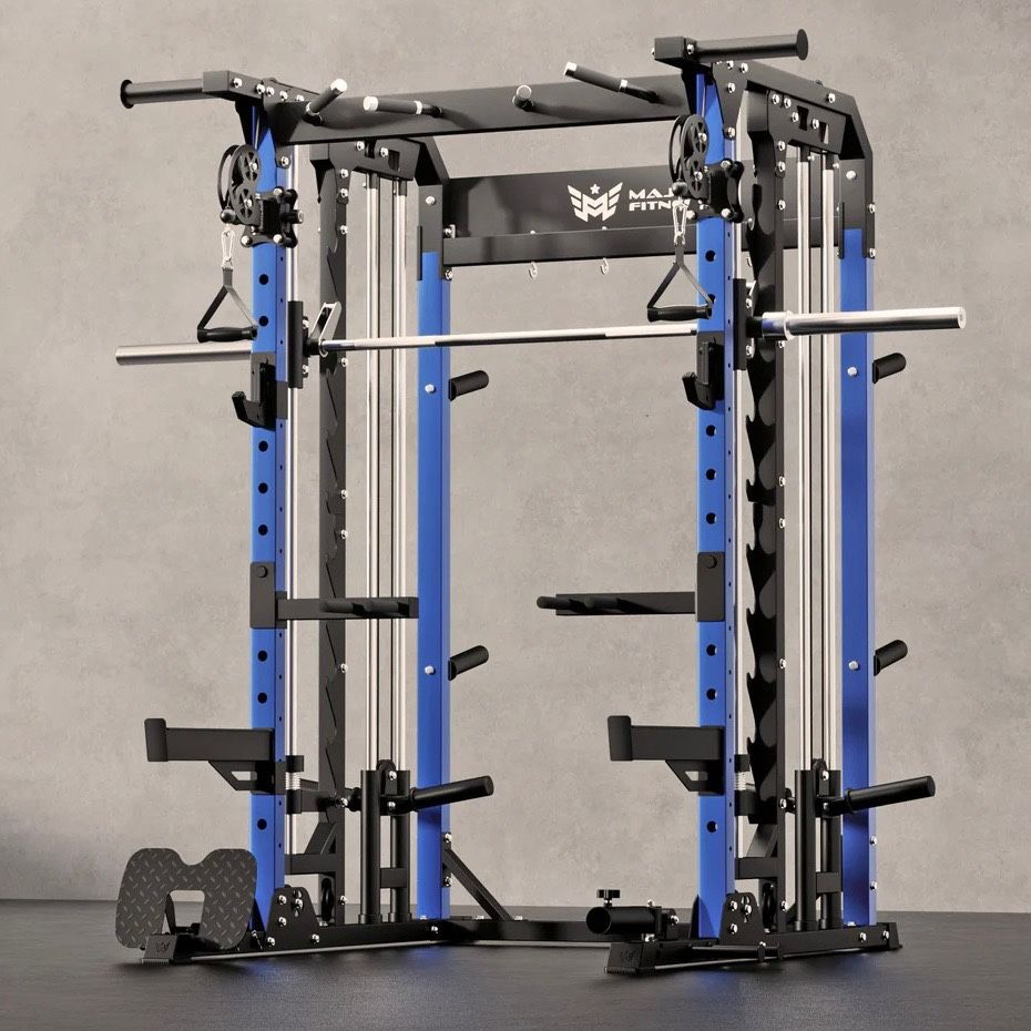 MAJOR FITNESS B52 - Squat Rack Power Cage Functional Trainer with Smith Machine