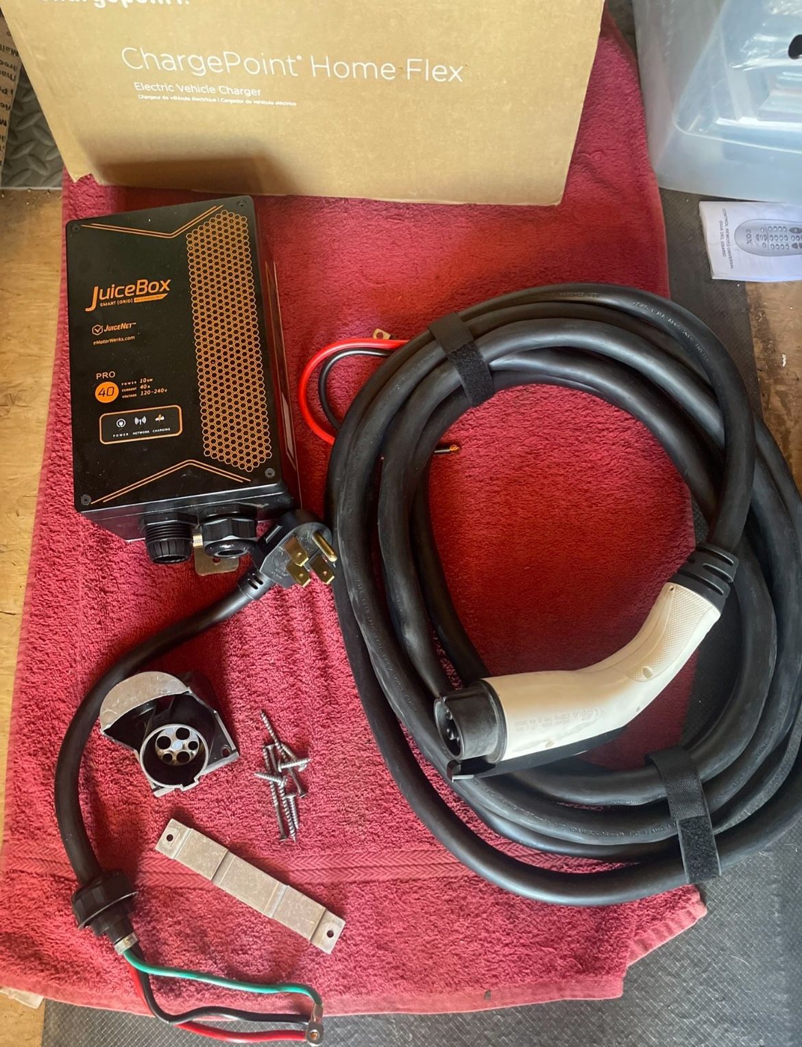 JuiceBox Pro 40 40A EV Charging Station Electric Vehicle Charger.