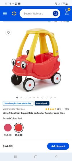 Little Tikes Cozy Coupe Ride on Toy $45