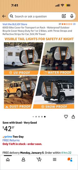 Bike Cover For Transport On Rack