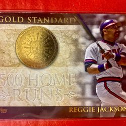 Reggie Jackson 2012 Topps Gold Standard “500 Home Runs” Card