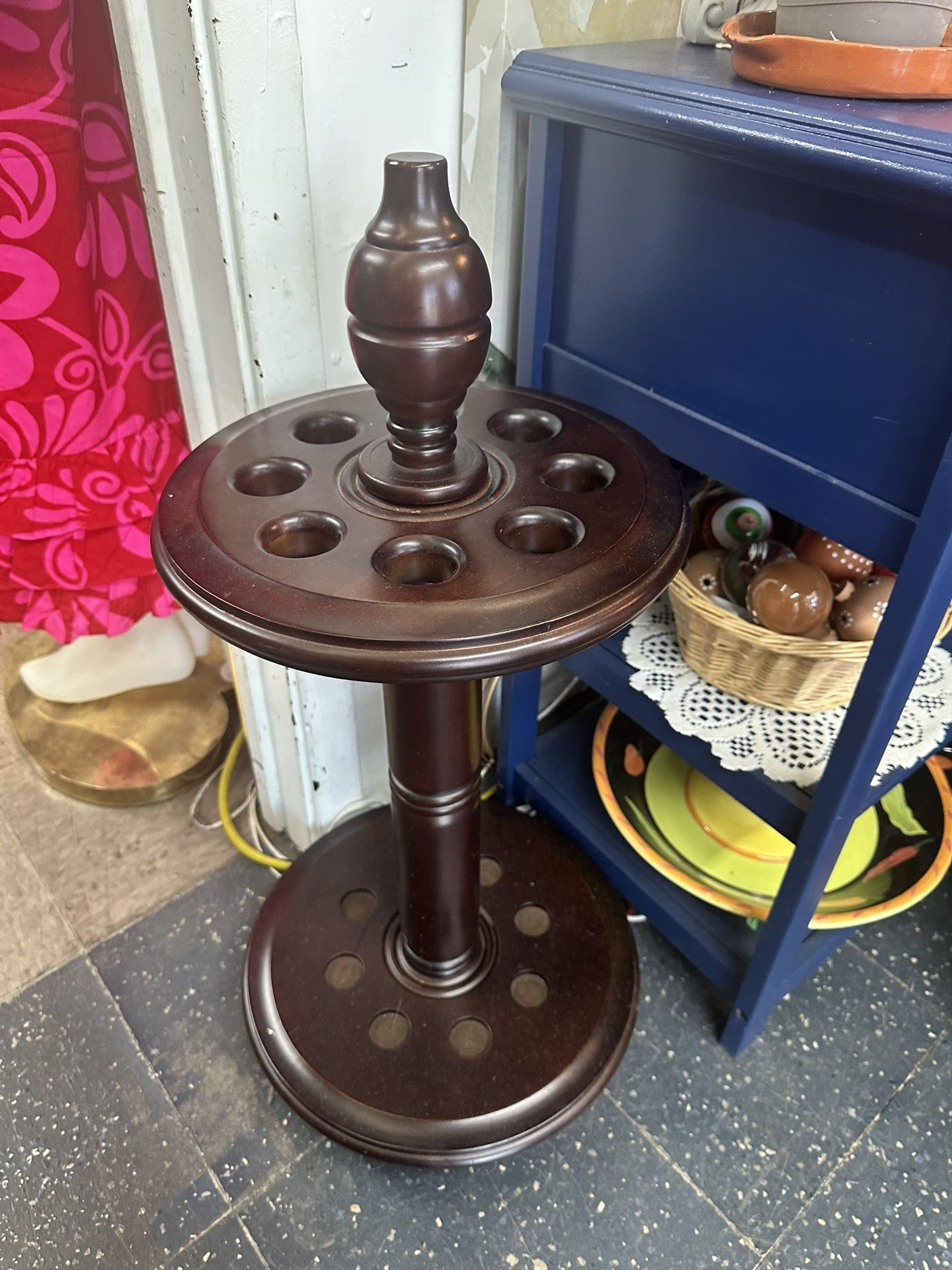Wooden Pool Stick Stand Holder