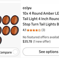 10ct 4' LED Trailer Tail Light