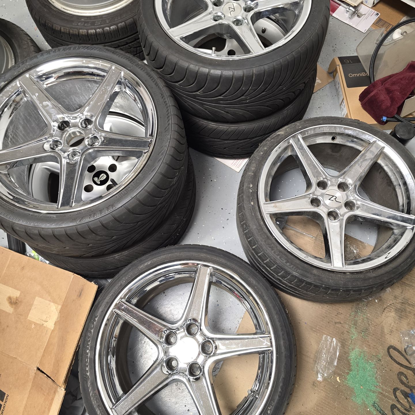 Ford or other 5 star 18x10J rims and tires for Sale in Simi Valley, CA ...