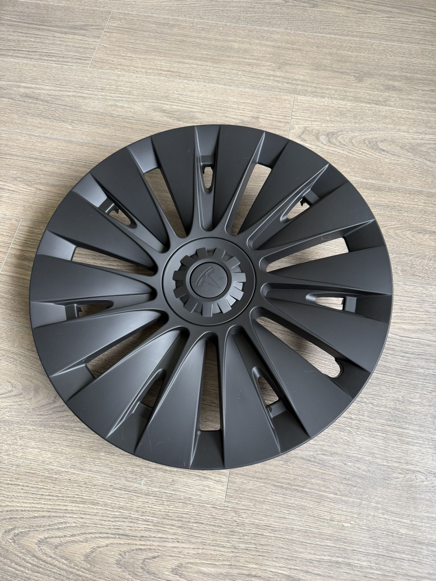 New Set Of 4 Tesla Hubcaps Matte Black
