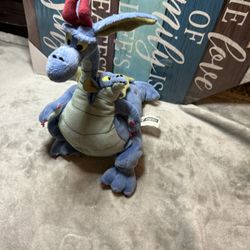 Quest For Camelot Devon & Cornwall Dragon Plush 10" Toy Hasbro Warner Bros
