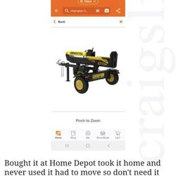 Brand New !!  CHAMPION 27 TONLOG SPLITTER GAS POWERED !!!