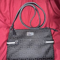 Tommy Hilfiger Logo Monogram Small Crossbody Bag Black