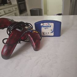 Nintendo 64 Controller And Game