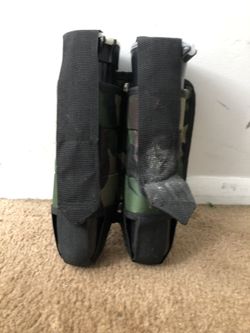 camo paintball belt with pods