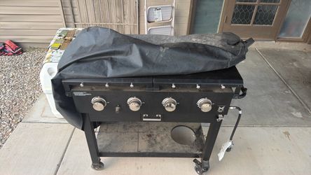 4-Burner Gas Flat Top Griddle with Cover