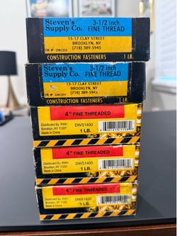 3 lbs 4” Drywall screws & 2 lbs 3 1/2” fine