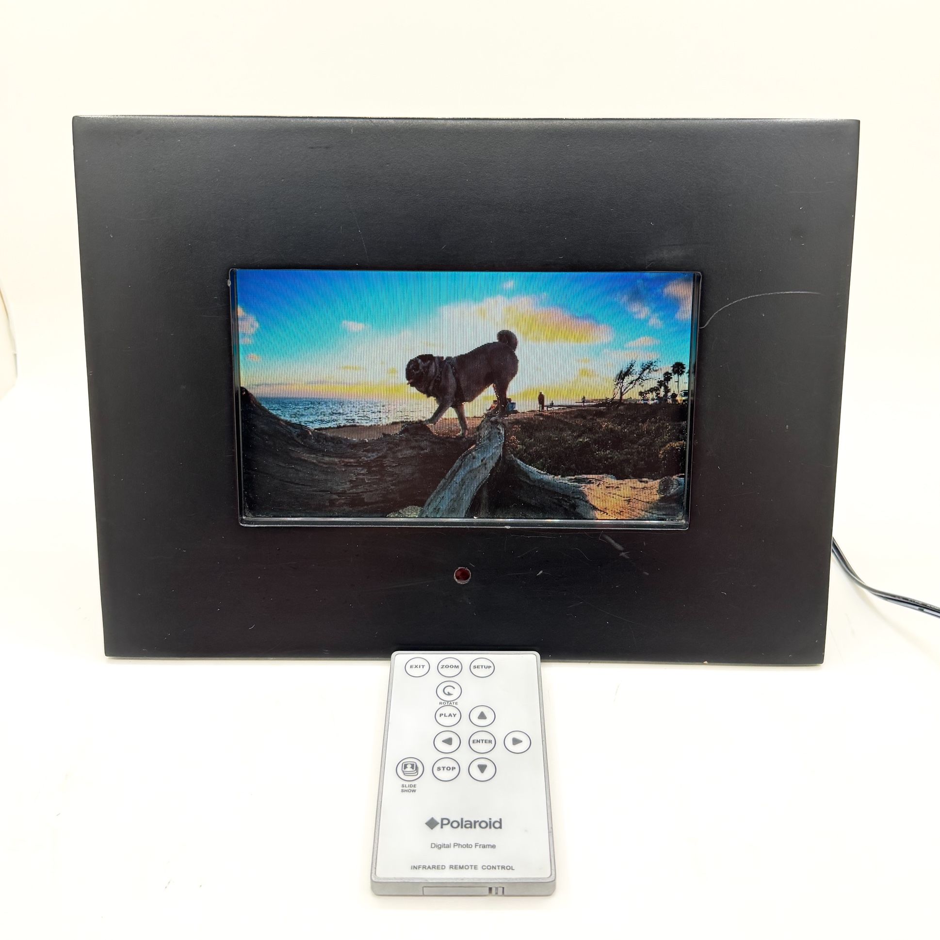 Polaroid (IDF-0720) 7" Digital Picture Frame w/ Power Cord & Remote