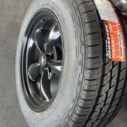 17” Bullets Black With Tires