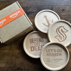 Seattle Kraken Coasters 