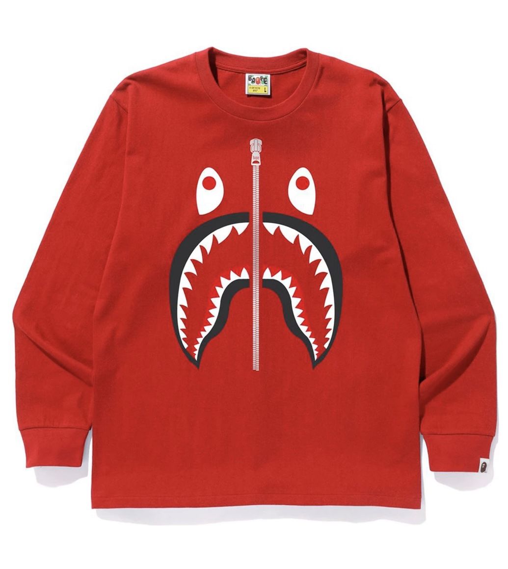 Bape shark L/S tee