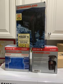Aquarium filter 10 Ga And Replacement Filter Cartridges