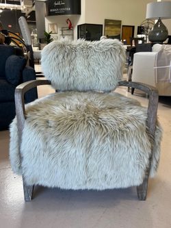 Interlude Home Royce Sheepskin Armchair