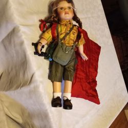 Vintage Camping With Corky  16" Doll