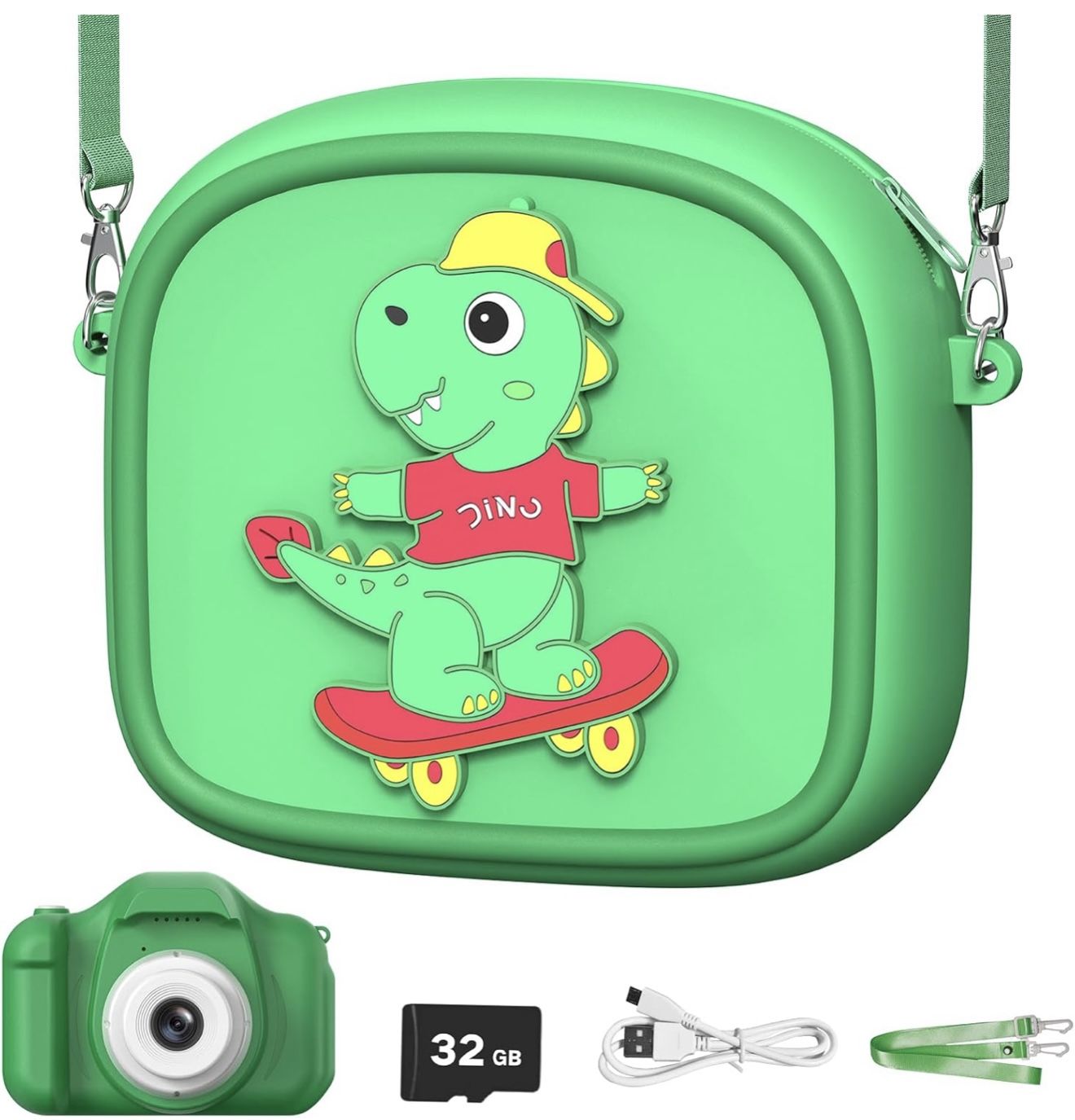 NEW OUTUVAS Dinosaur Kids Camera SET