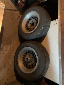 Two tires and rims