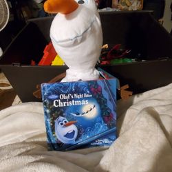 Olaf's  Night before Christmas plush toy and book