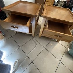 Beautiful End Tables Measuring 24 Inches Wide 24 Inches Tall 28 Inches Deep hundred dollars for the pair