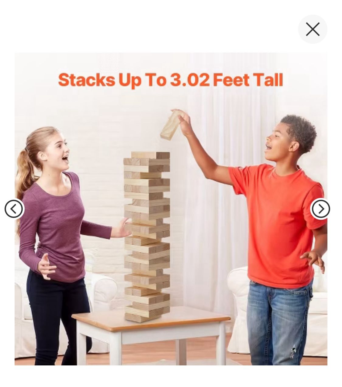 LONGGAME Tumble Timber Toy Block Game