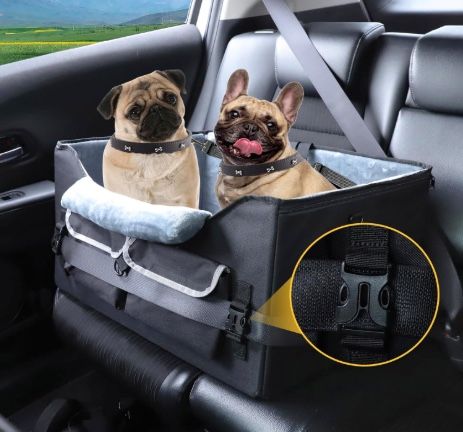 Dog Car Seat for Medium Dogs or 2 Small Dogs