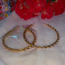 Gold Rope Chain Headband One Size 