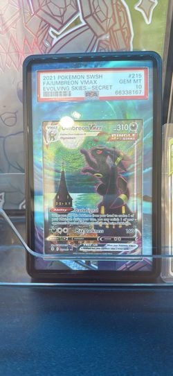 Umbreon VMax Moonbreon Psa 10 Evolving Skies
