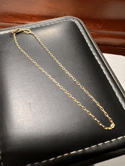 SOLID 14K YELLOW GOLD BRACELET SIZE 7 INCHES LONG