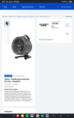 Shark Cordless Rechargeable Fan