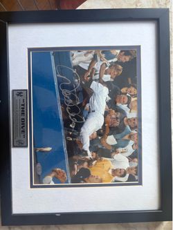 Derek Jeter the dive signed