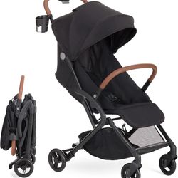 Dream On Me RioGlide Baby Stroller, Black – Lightweight, Compact, Quick-Fold Travel Stroller with Adjustable Backrest & 5-Point Harness  Brand Dream O