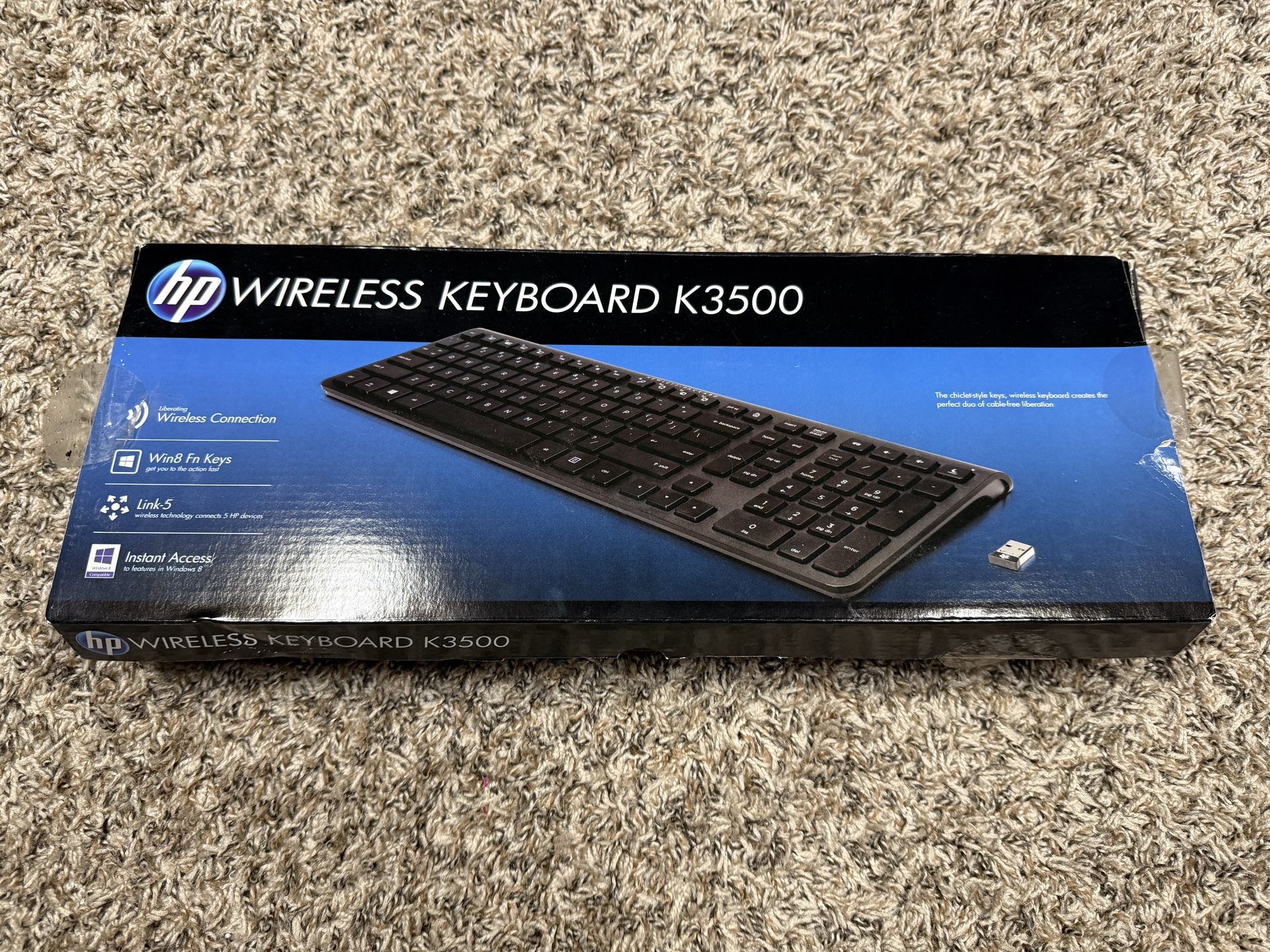 HP K3500 wireless Keyboard. 