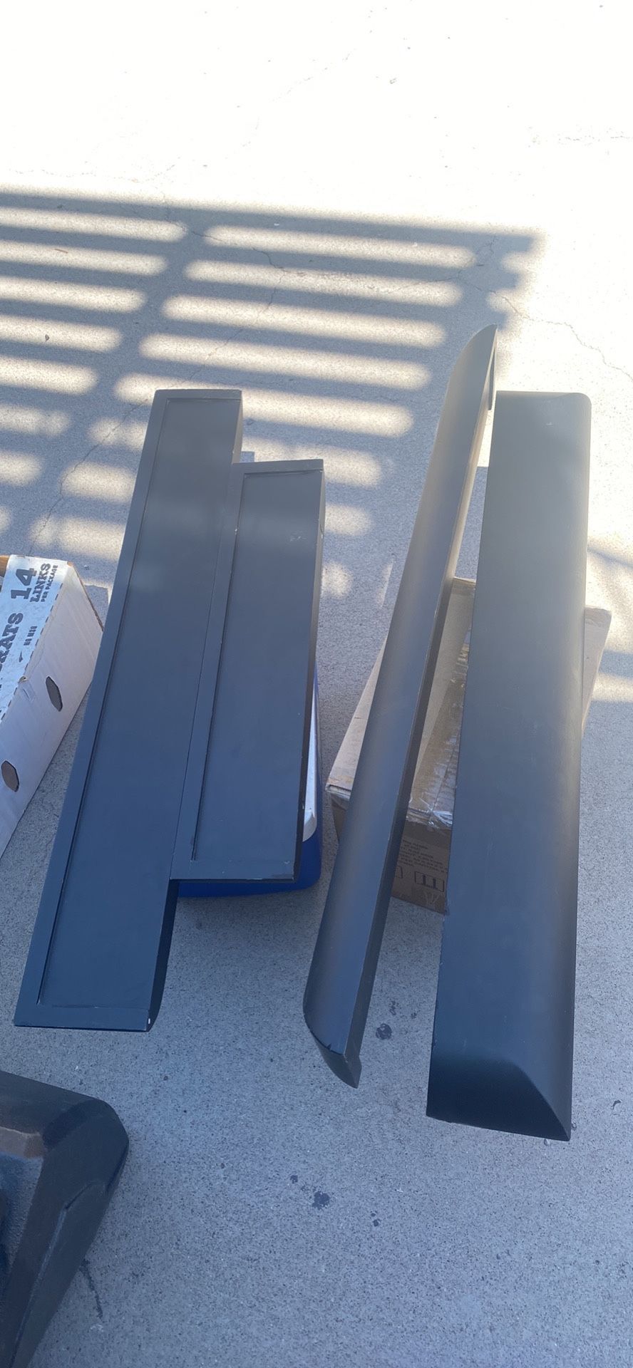 Black floating Shelves