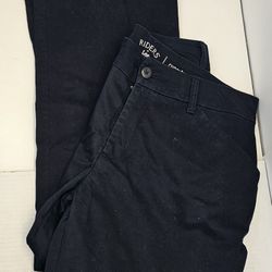 Riders by Lee Curvy Fit Trouser Pants Women’s Size 14M Black Mid Rise Stretch Dress Pants