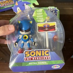 Sonic The Hedgehog Jakks Pacific Metal Sonic Figure