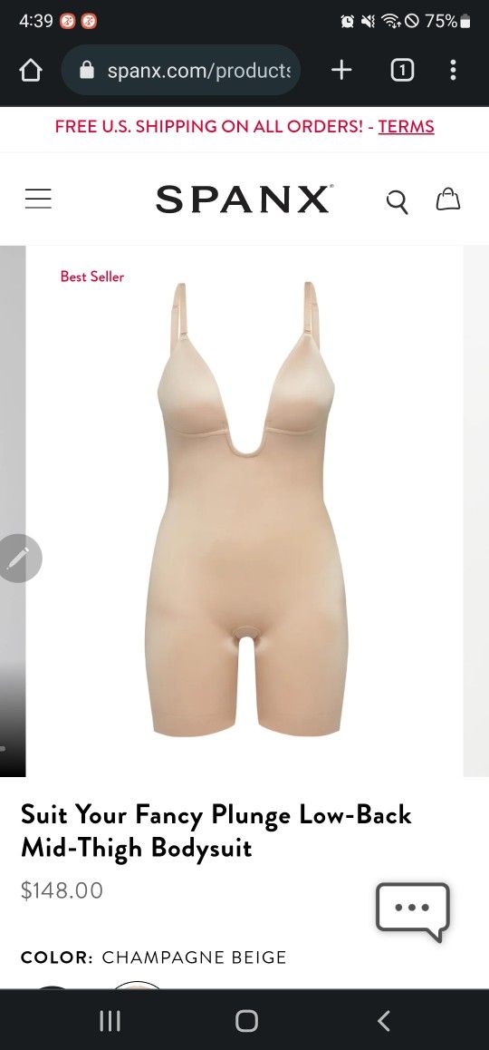 Suit Your Fancy Plunge Low-Back Mid-Thigh Bodysuit