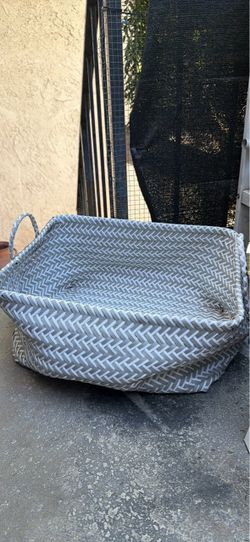 Free Large Woven Storage Basket with Handles