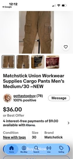 Cargo men’s 36