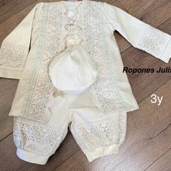 Ropon de principe para Bautizo 