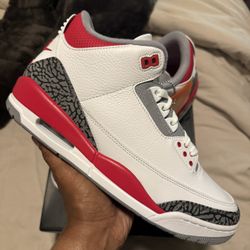 Jordan 3 ‘Fire Red’ Size 10 New