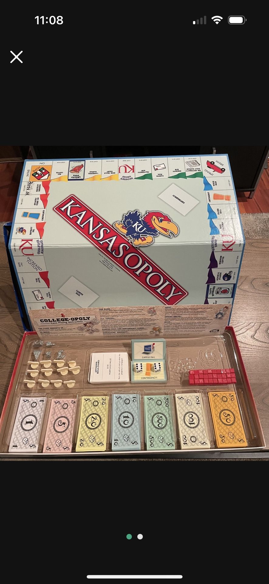 KU Monopoly Kansas University Jayhawks