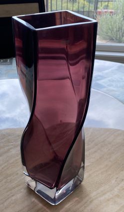 Krosnov Poland Glass Vase