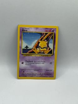 Pokemon Base Set Abra Card #43