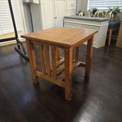 Solid Wood End Table